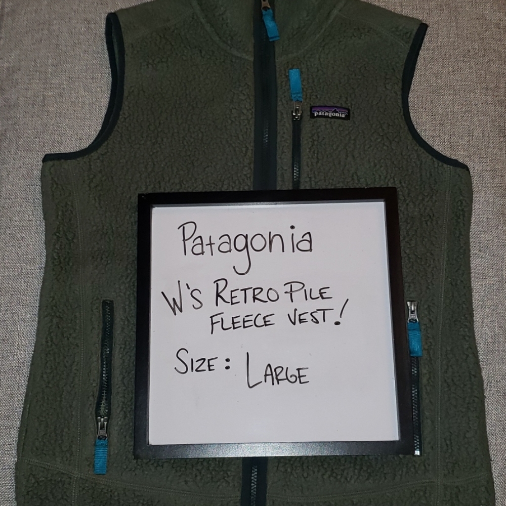 Patagonia W's L Retro Pile Fleece Vest NWOT